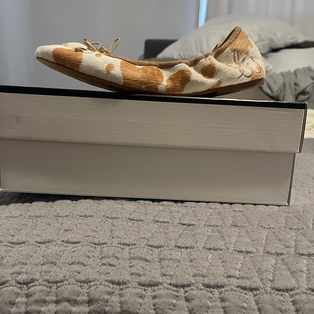 Sam Edelman Cow Print Flats